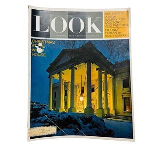 Look Magazine December 31 1963 Christmas at White House Cover Sandy Koufax